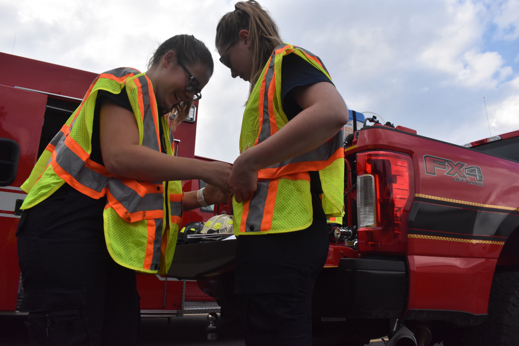 Securing safety vests